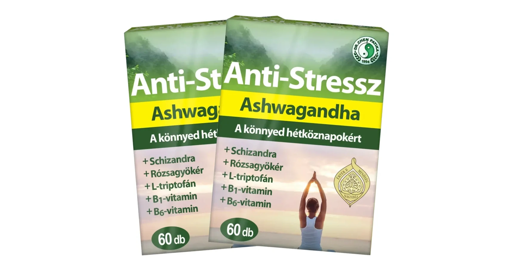 Dr. Chen Anti-stressz gyógynövény + vitamin DUO 2X60 db