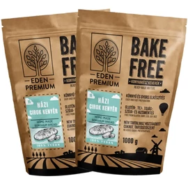Eden Premium Bake-Free házi cirokkenyér lisztkeverék DUO 2×1000 g – gluténmentes vegán kenyérliszt magyar termék csomag