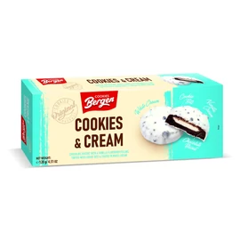 Bergen Cookies &amp;amp; Cream kakaós sütemény tejkrémes töltelékkel HCM 128 g
