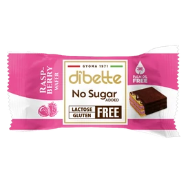 Dibette NAS málnás krémmel töltött ostyakocka, hozzáadott cukor nélkül 10 g