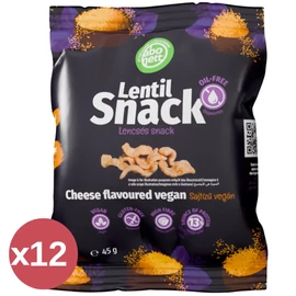Abonett Lencsés Snack vegán sajtos kínáló 12×45 g-os doboz
