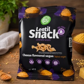 Abonett Lencsés Snack vegán sajtos 45 g-os csomag