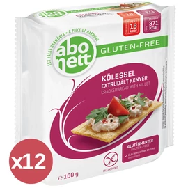 Abonett gluténmentes köleses extrudált kenyér 12x100 g – rostban gazdag, hazai termék