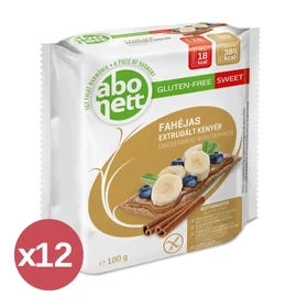 Abonett gluténmentes extrudált kenyér fahéjas 12x100 g – ropogós, egészséges snack