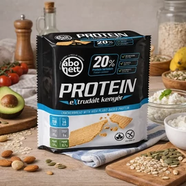 Abonett Protein extrudált kenyér 12x100 g – fehérjedús, gluténmentes snack