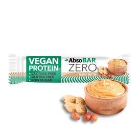 AbsoBAR ZERO mogyoróvaj ízesítésű fehérjeszelet 40 g – Natur Reform