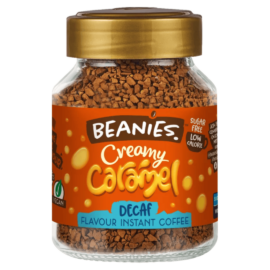 Beanies Krémes karamella ízű koffeinmentes instant kávé 50 g