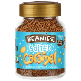 Beanies Sós-karamell ízű instant kávé 50 g – cukormentes, vegán, karamellás kávé