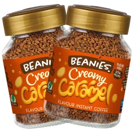 Beanies Krémes–karamella ízű instant kávé DUO 2x50 g