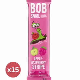 Bob Snail Gyümölcsszelet Alma-málna 15X14 g