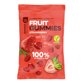 Bombus Fruit Energy Vegán Epres gumicukor 35 g
