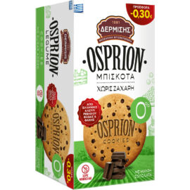 DERMISIS Osprion - teljes kiőrlésű csokidarabos keksz 144 g - Reform Nagyker