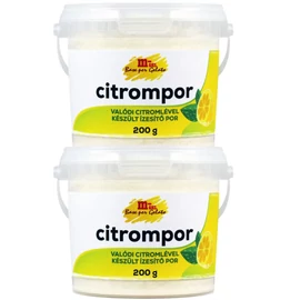 M-GEL Liofilizált citrompor DUO 2×200 g valódi citromlé alapú ízesítőpor limonádéhoz
