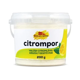 M-GEL Liofilizált citrompor 200 g valódi citromlé alapú ízesítőpor limonádéhoz