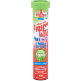 Haas Stevia Vas+C cukormentes pezsgőtabletta 80 g - Reform Nagyker