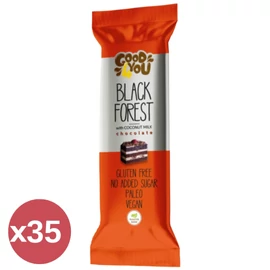 Health Market Good4You feketeerdő ízű szelet 35x25 g kínáló csomag, egyenként csomagolt rudakkal