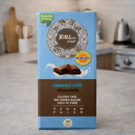 Dia-Wellness – Health Market Kókusztejes csokoládé DUO 2×80 g – vegán, gluténmentes, tejmentes táblás csokoládé dupla kiszerelésben