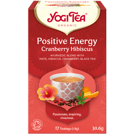 YOGI TEA POZITÍV ENERGIA BIO TEA TŐZEGÁFONYÁVAL ÉS HIBISZKUSSZAL - Reform Nagyker