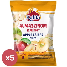 Kalifa almaszirom csomag 5×50 g roppanós, könnyű gyümölcs snack mindennapi használatra