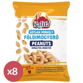 Kalifa sótlan pörkölt földimogyoró csomag 8x100 g – prémium minőségű egészséges snack