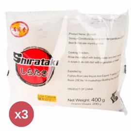 Shirataki Szénhidrátmentes udon forma konjac tészta 400 g