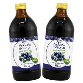 Mannavita 100%-os fekete áfonya gyümölcslé 2×500 ml-es csomag