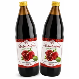 Mannavita 100%-os gránátalma gyümölcslé DUO 2×1000 ml-es csomag