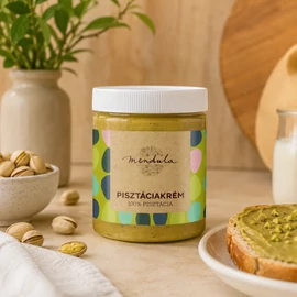 Mendula 100% Pisztáciavaj 1000 g adalékanyagmentes pálmaolajmentes vegán gluténmentes magkrém