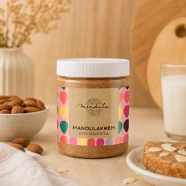 Mendula 100% Mandulavaj 1000 g adalékanyagmentes pálmaolajmentes vegán gluténmentes magkrém