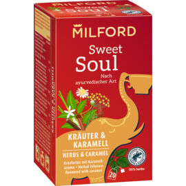 Milford Sweet Soul Karamell ízű gyógytea 20 db filter - Reform Nagyker