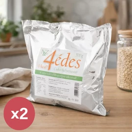 N&amp;amp;Z 4édes DUO 2×500 g csomagolás, eritrit és stevia alapú természetes édesítőkeverék