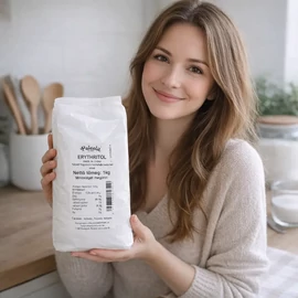 Paleolit Eritrit DUO 2x1 kg, kristályos, növényi eredetű, 0 kalóriás édesítőszer csomagolásban.