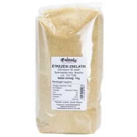 Paleolit étkezési marha zselatin 1 kg 200 Bloom csomagolásban, közepes gélerősségű zselésítő por konyhai felhasználásra