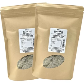 Paleolit 100% Zöld kávé őrölt DUO 2X250 g – pörköletlen brazíliai arabica kávé DUO kiszerelésben, klorogénsavban gazdag formula