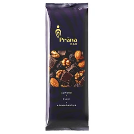 Prana mandulás-szilvás-diós szelet 35 g, magvas-gyümölcsös szelet természetes megjelenéssel