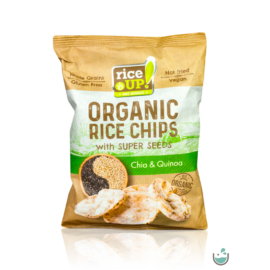 Rice UP! bio teljes kiőrlésű barna rizs chips chia maggal és quinoával 25 g