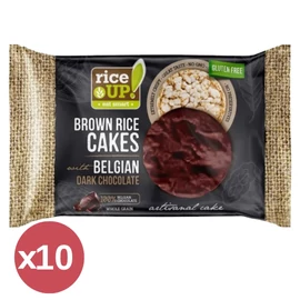 Rice UP! étcsokoládés barna rizs snack 10x30 g – gluténmentes, ropogós, egészséges nasi