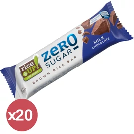 Rice UP! Zero Rizsszelet tejcsokoládéval 20x18 g – gluténmentes, cukormentes, ropogós snack