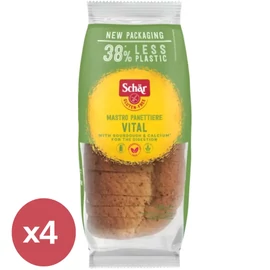 Schär Vital del Mastro Panettiere gluténmentes szeletelt többmagvas kenyér 4x350 g