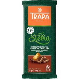 Trapa Stevia nsa tejcsokoládé mogyoróval 75 g