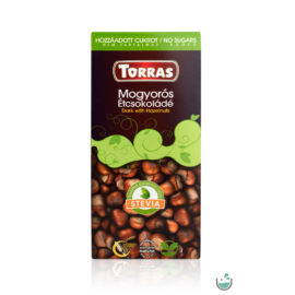 Torras Stevia Vegán mogyorós étcsokoládé 125 g – Natur Reform