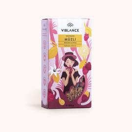 Viblance ropogós müzli málna &amp; chia 300 g – Natur Reform