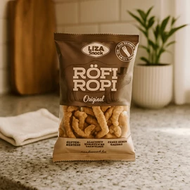 Liza Snack Röfi ropi 28x40 g, proteinben gazdag, keto-barát ropogtatnivaló
