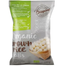 Biopont Extrudált Barna Rizsgolyó, enyhén sós 100 g