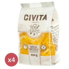 CIVITA Kukorica száraztészta rövidmetélt  4X450 g