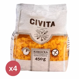 CIVITA Kukorica száraztészta kiskocka 4X450 g