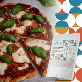 Éléskamra Vékony tésztás olasz pizza szénhidrát csökkentett lisztkeverék 180 g – Natur Reform