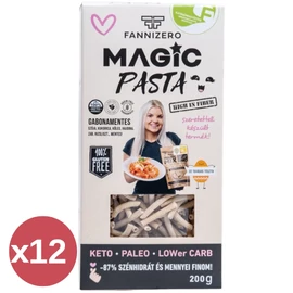 FANNIZERO Kis makaróni Magic Pasta kínáló 12×200 g gluténmentes gabonamentes low carb száraztészta