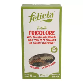 Felicia Bio rizs fusilli trikolor gluténmentes tészta 250 g