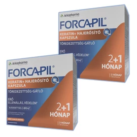 Forcapil Keratin+ Hajregeneráló és hajerősítő kapszula DUO 2X180 db - Natur Reform